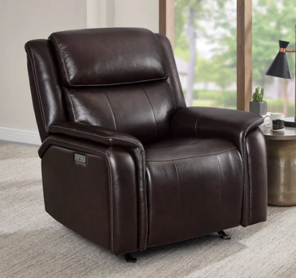Barcalounger Bryson Leather Power Recliner With Adjustable Headrest Orig. $699