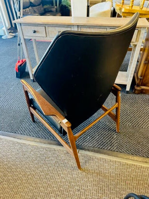 Vintage IB Kofod-Larsen Style High Back Reclining Teak Cloud Chair