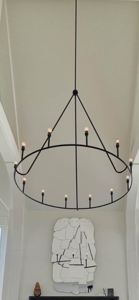 Howe Circular Steel Chandelier 60" W.