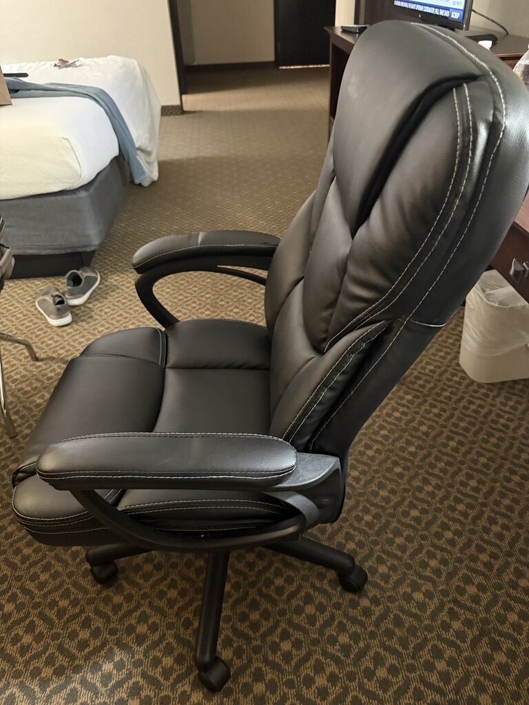 Ergonomic Black Office Chair With Adjustable Height For Home Office