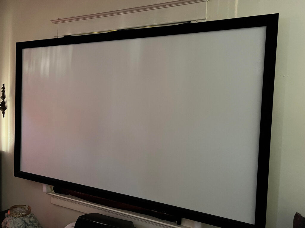 Wall Mounted Projector Screen w/ Velvet Frame 91x54