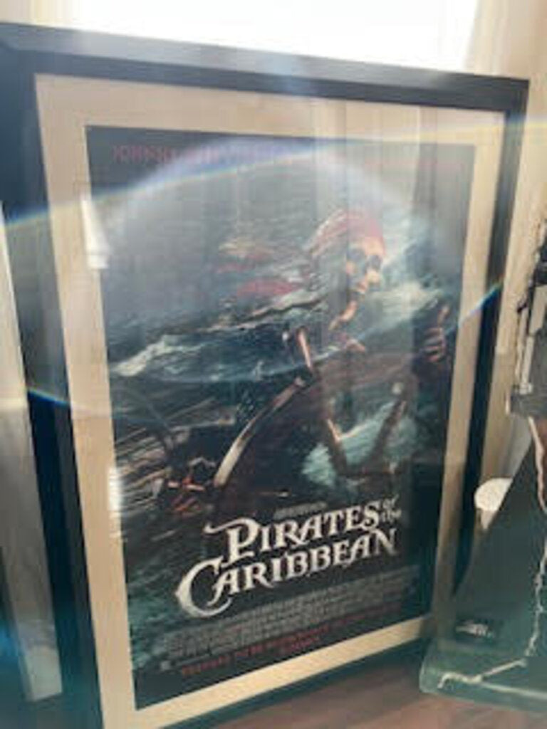 "Pirates of The Caribbean" Promotional Framed Poster 36x48