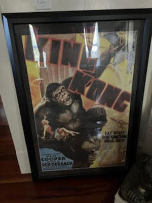 "King Kong" Framed Promotional Poster 33x46