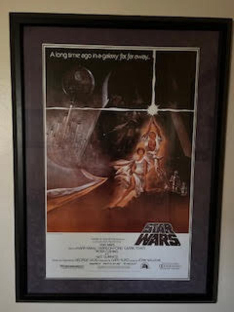 "Star Wars" 1993 Promotional Framed Poster 36x48