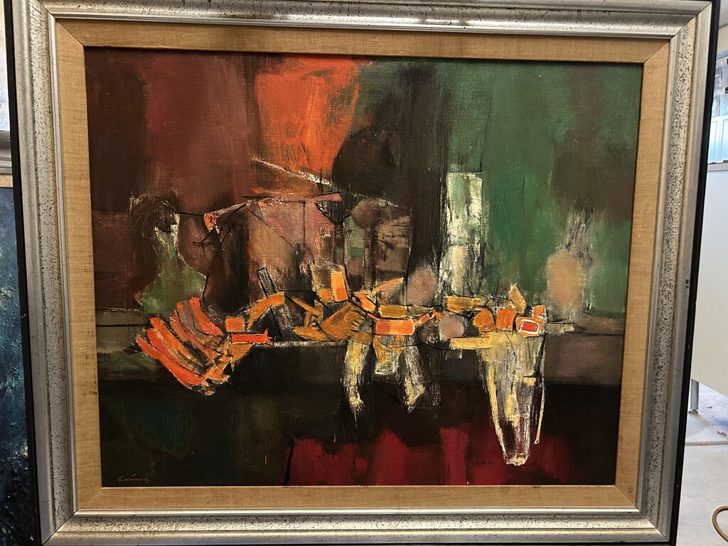 Edgar Ewing Oil Homage To Chardin