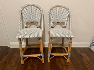 Serena & Lily Riviera Counter Chairs (pair) Orig $598