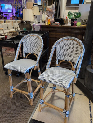 Serena & Lily Riviera Counter Chairs (pair) Orig $598