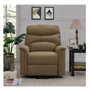 Thomas Overstuffed Fabric Lift Chair Brown