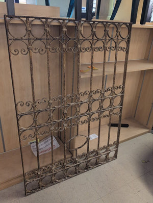 Vintage Rustic Wrought Iron Gate Panel 39x53