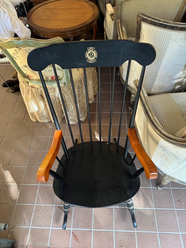 Boston Handcrafted Distressed Rocking Chair Walnut - Miss Daisy's ...
