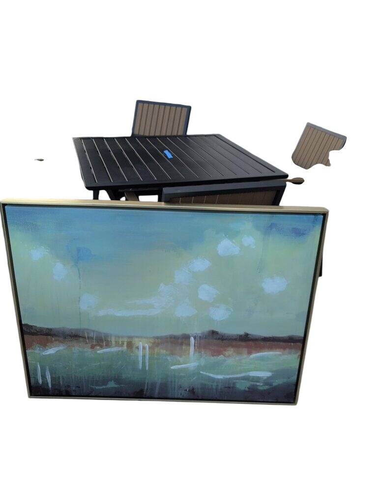 Embellished Landscape Canvas Print Textured Embellishments