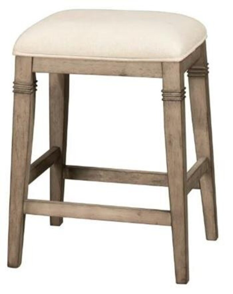 Hillsdale Used Arabella Wood Stools Pair Solid Wood