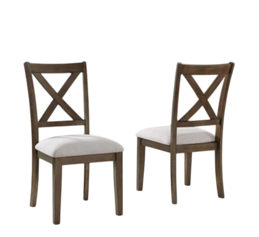 Upholstered Dining Chairs Pair
