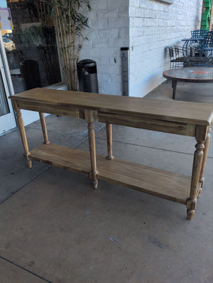 Wooden Console Table Two Drawers