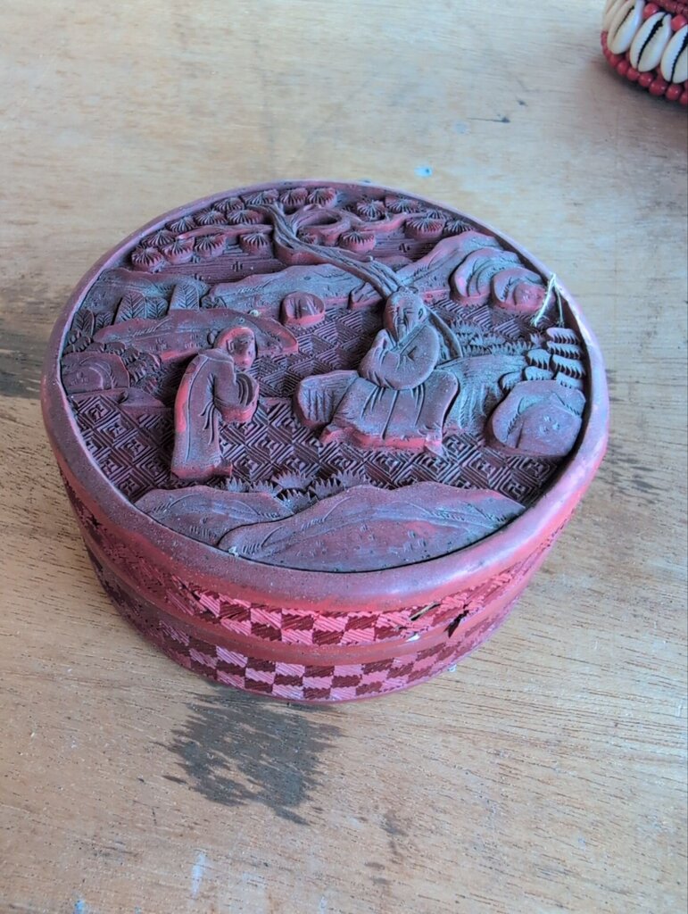 Antique Cinnabar Box 42 in.