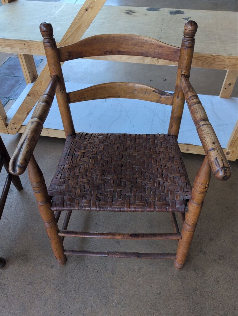 Vintage Woven Seat Chair