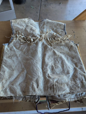 Traditional Beaded Goat-Skin Vest