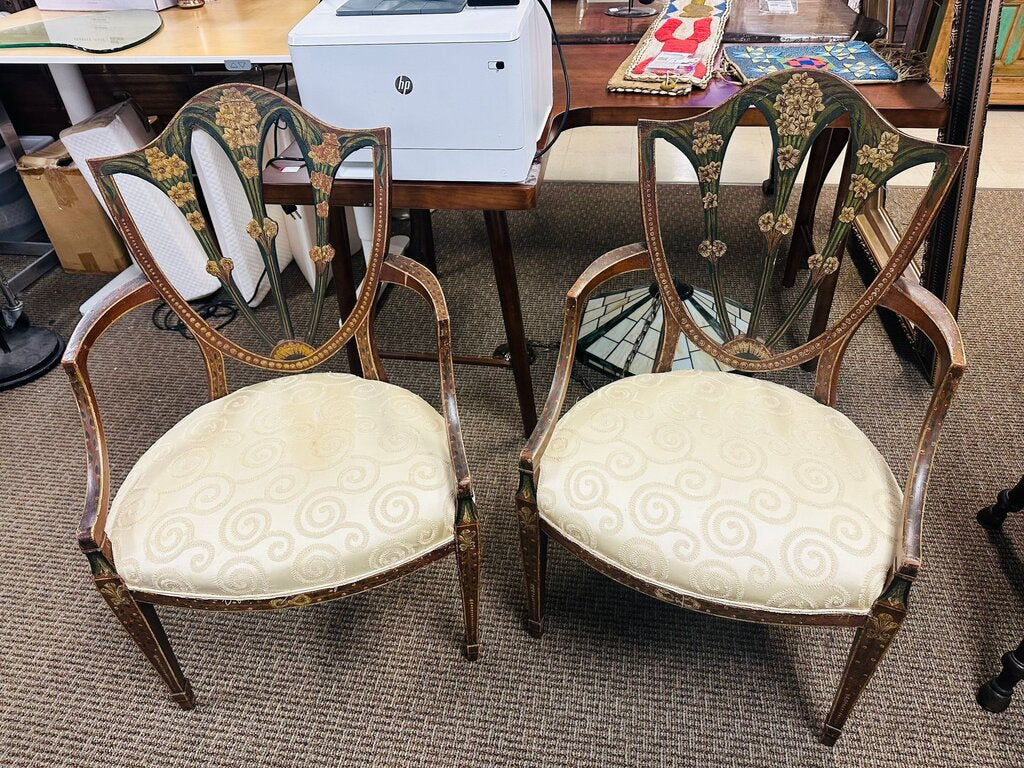 French Louis XVI Stye Chairs (pair)