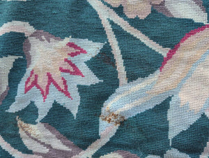 Needlepoint Floral Area Rug
