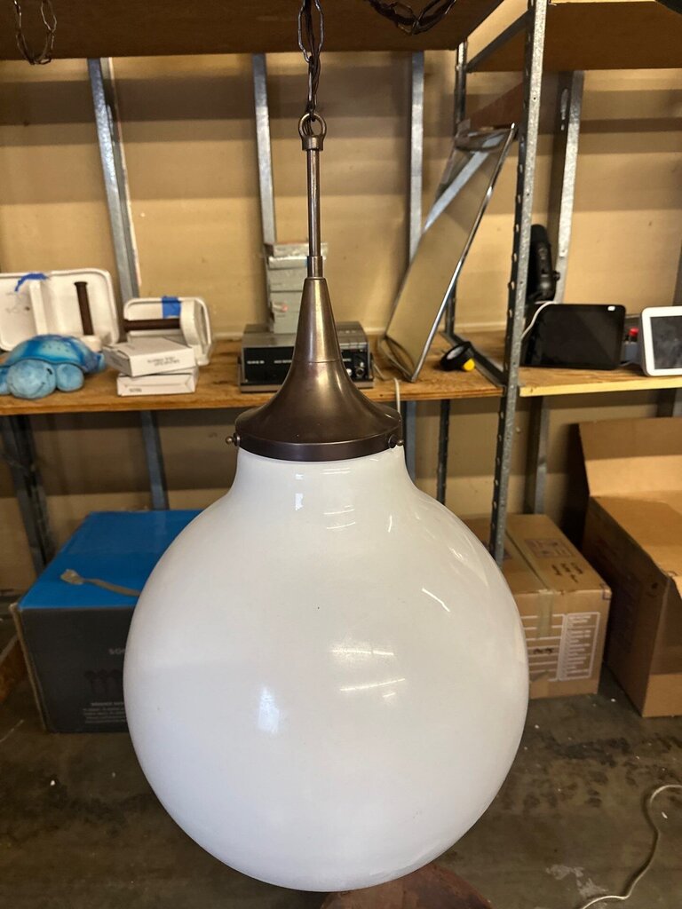 Opaline Glass Pendant Light