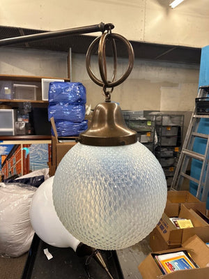 Hobnail Opalescent Pendant Light