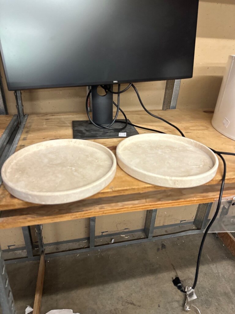 Travertine Plates