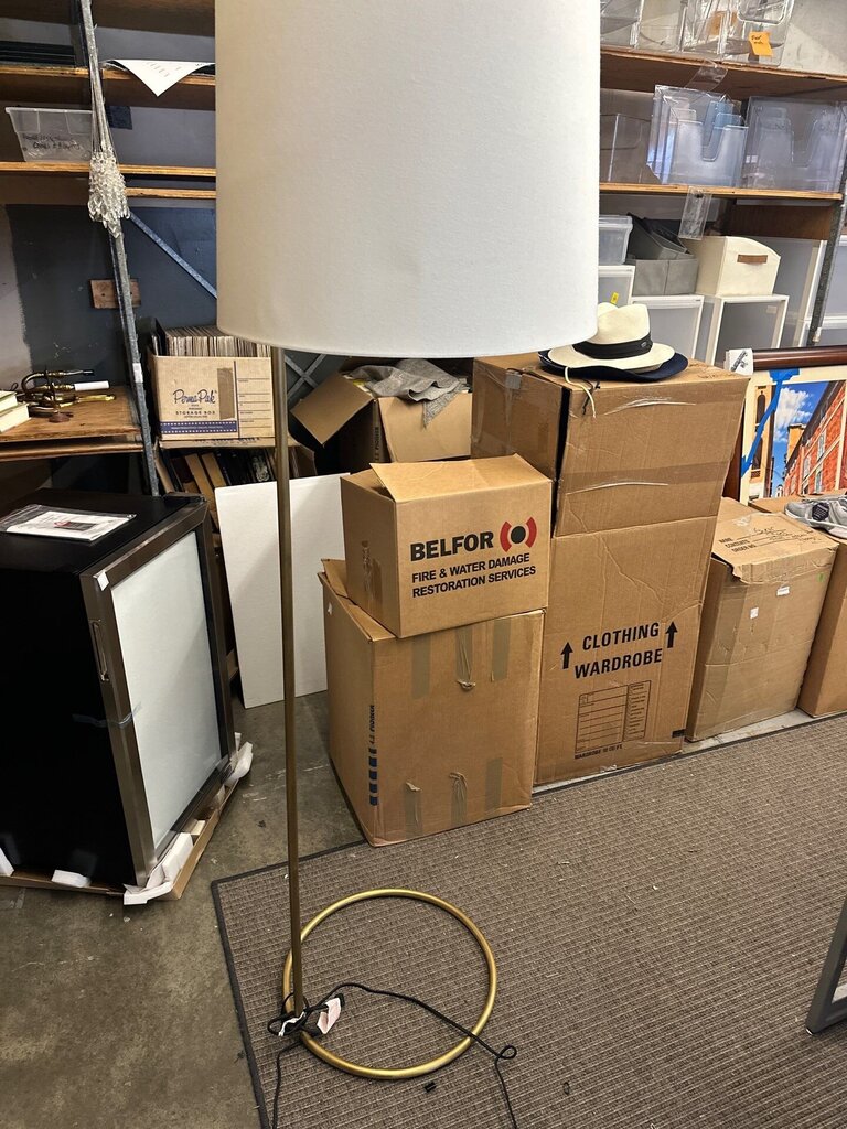 Tall Brass Floor Lamp
