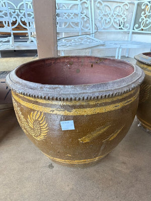 Hand-Painted Garden Planter Bowl