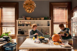 Rustic Style Kitchen Island, Top Appears To Be Marble And