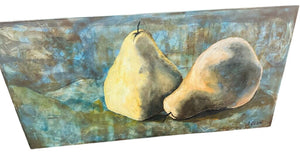 A Quaini "Pears" Oil Canvas 36x72