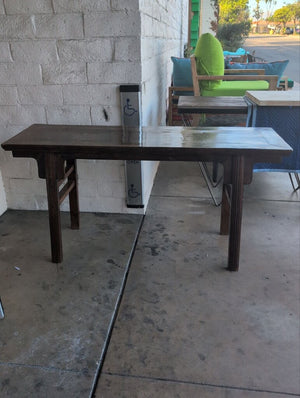 Dark Wood Asian Style Console Table