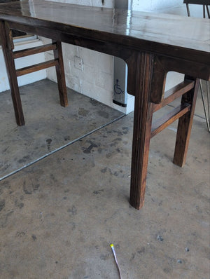 Dark Wood Asian Style Console Table