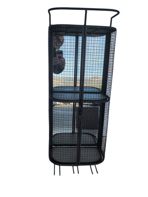 Metal Wall-Mount Wine Cabinet