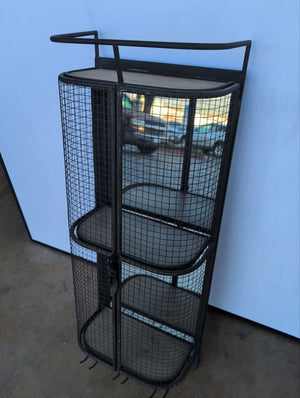 Metal Wall-Mount Wine Cabinet