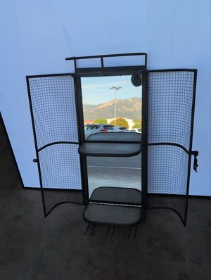 Metal Wall-Mount Wine Cabinet