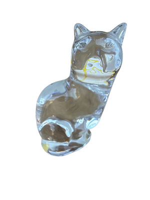 Crystal Cat Figurine
