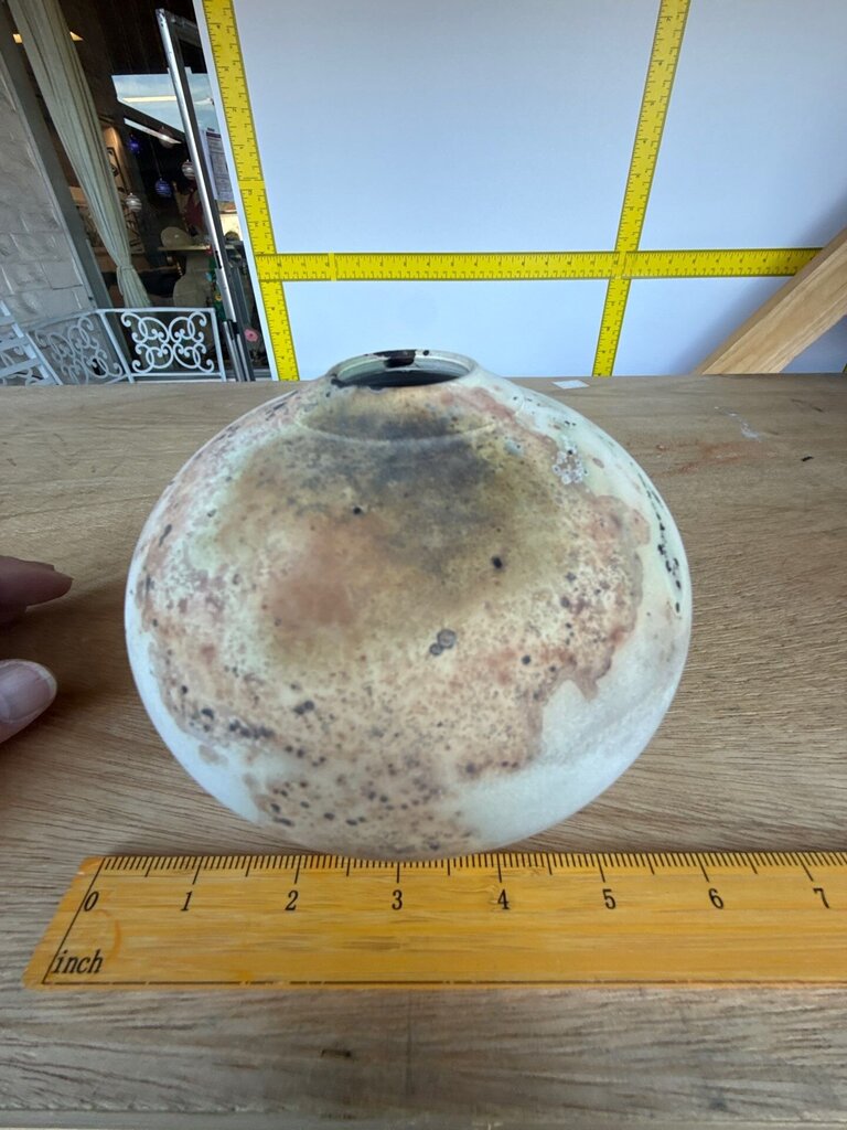 Signed Raku Vase