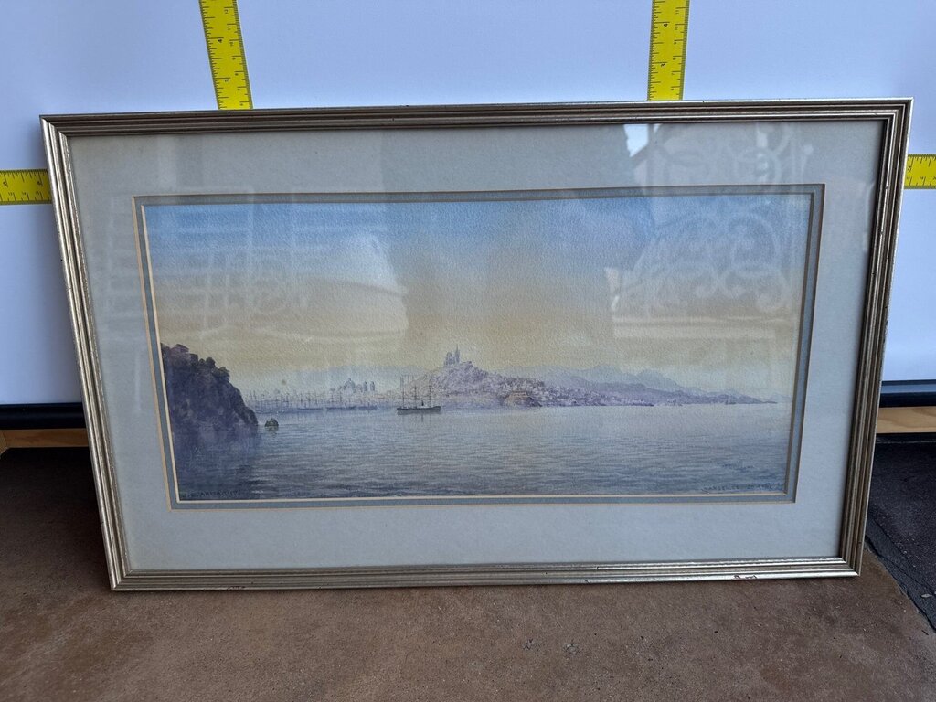 Signed Watercolor, Marseille