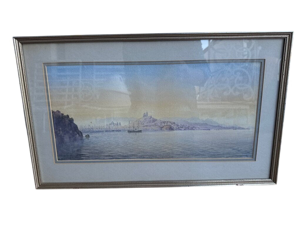 Signed Watercolor, Marseille