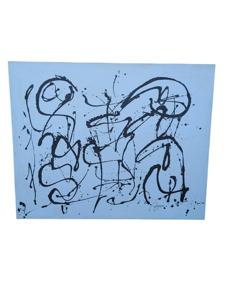 Kim Bosco Large Black And White Canvas