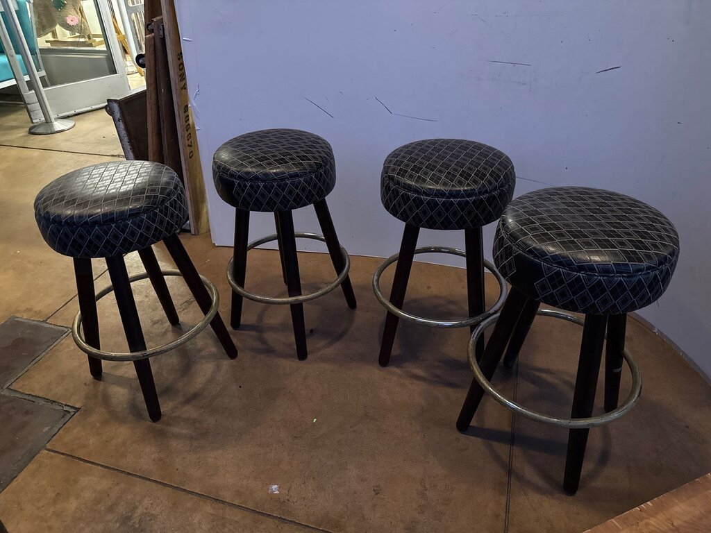 Mid Century Barstools Set of 4.