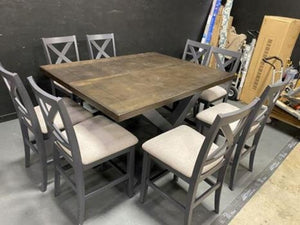 Tristan 9 Piece Counter Height Dining Table Set Includes Chairs
