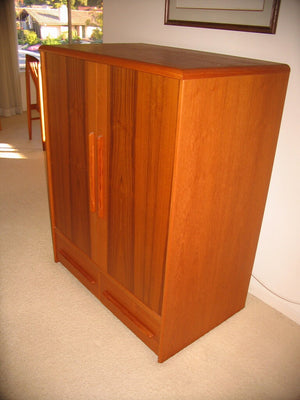 Mid Century Teak Two Door TV Cabinet