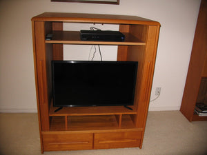 Mid Century Teak Two Door TV Cabinet