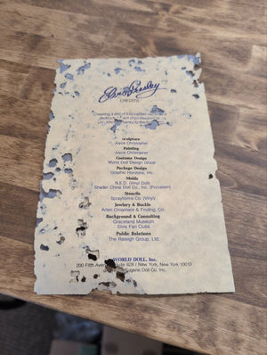 Limited Edition Elvis Presley Doll