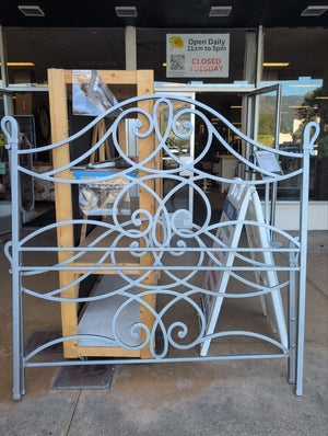 Iron Headboard And Footboard With Scroll Design