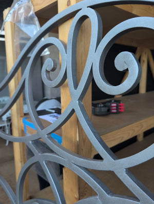 Iron Headboard And Footboard With Scroll Design