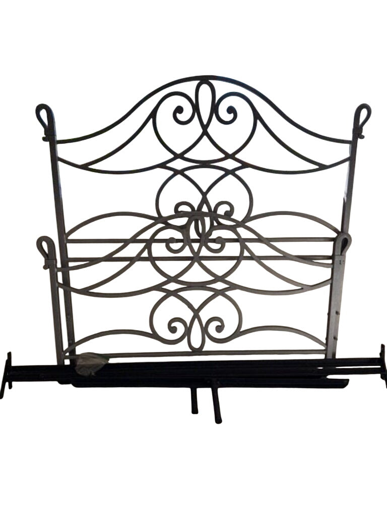 Iron Headboard And Footboard With Scroll Design
