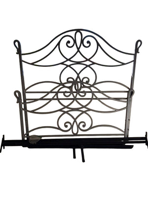 Iron Headboard And Footboard With Scroll Design