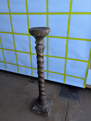 Aitila's Spiral Solomonic Candle Stick/Pedestal 43"